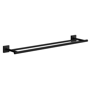 RB3364 Smedbo House Double Towel Rail in Black