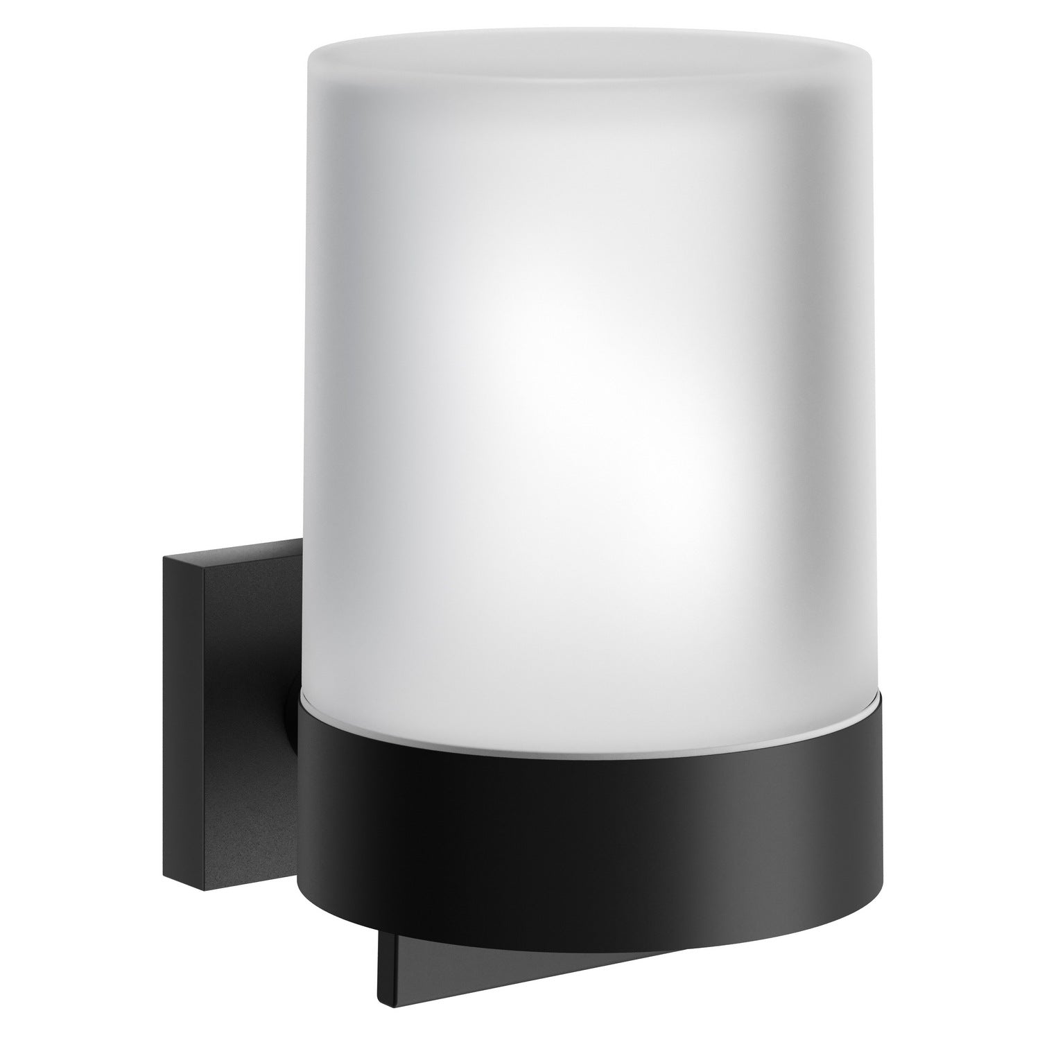 RB361 Smedbo House Glass Wall Mounted Soap Dispenser in Black