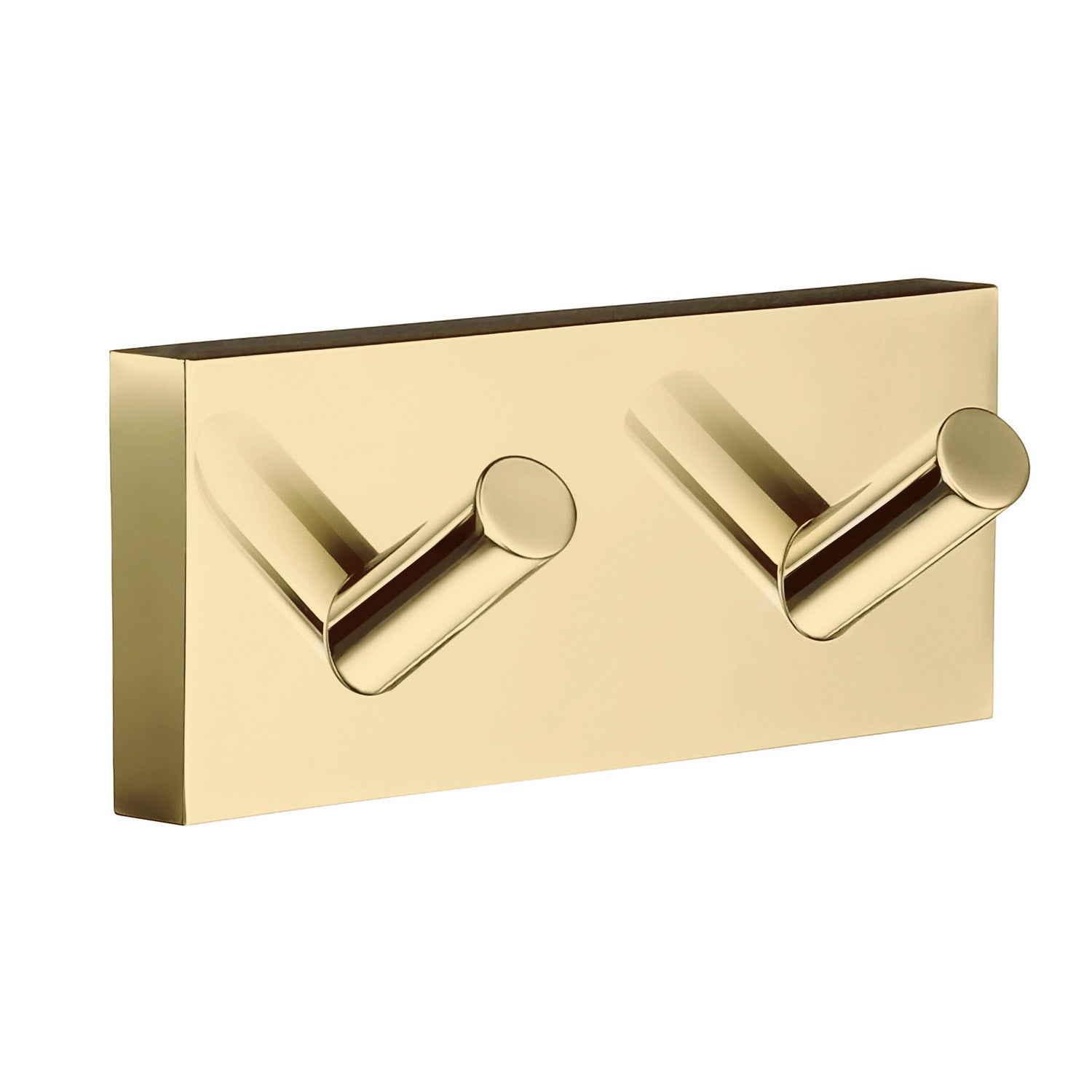 RV356 Smedbo House Polished Brass Double Towel Hook