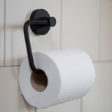 Smedbo House Toilet Roll Holder in Black lifestyle