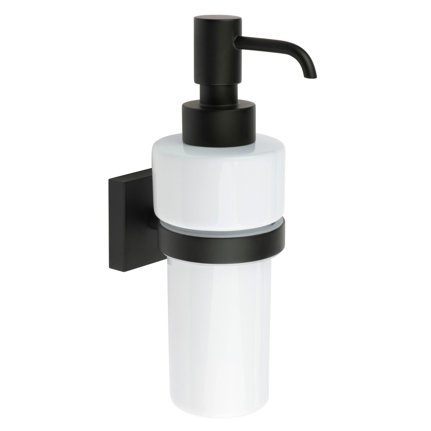RB369P Smedbo House Wall Mounted Black Soap Dispenser