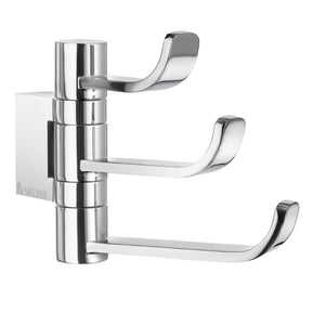 OK327 Smedbo Ice Chrome Swing Arm Triple Hook
