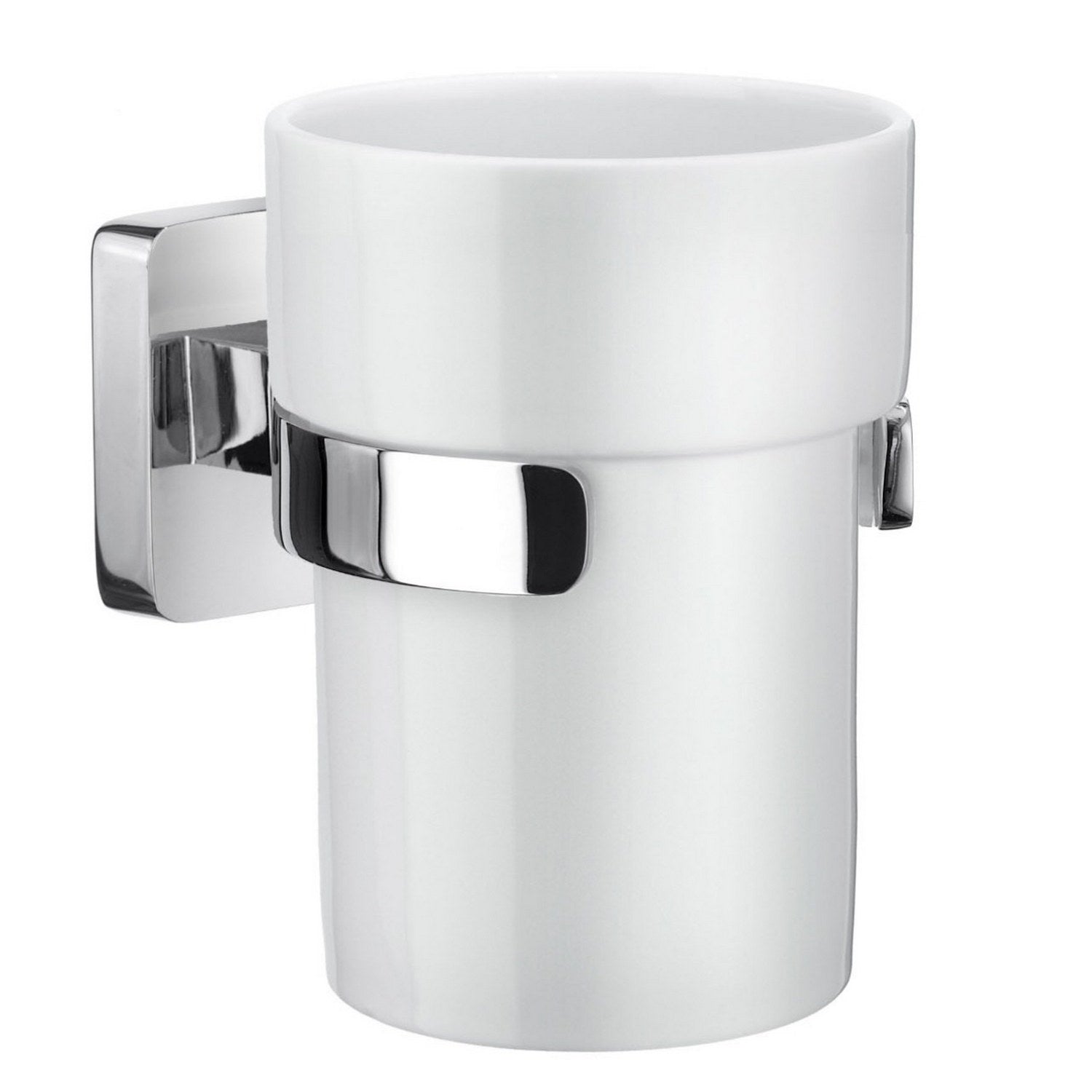 OK343P Smedbo Ice Chrome Tumbler and Holder