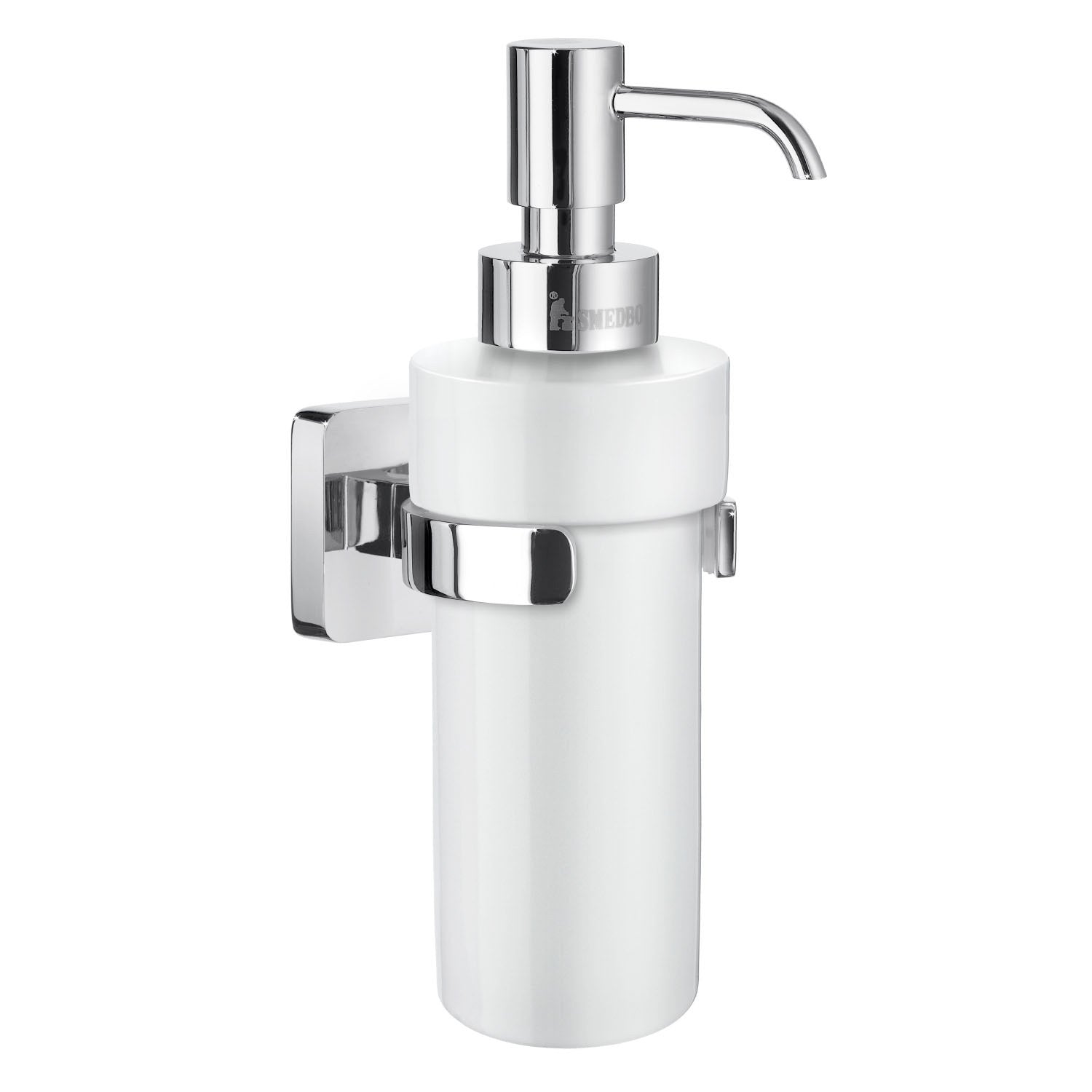 OK369P Smedbo Ice Wall Mounted Chrome Soap Dispenser