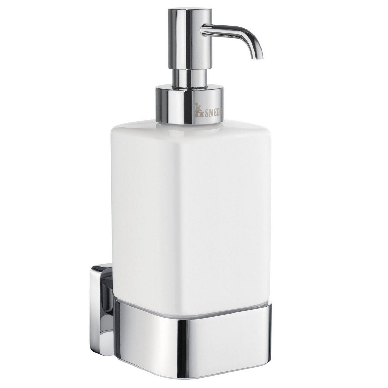 Smedbo Ice Wall Mounted Soap Dispenser in Chrome | Lotion Bottle