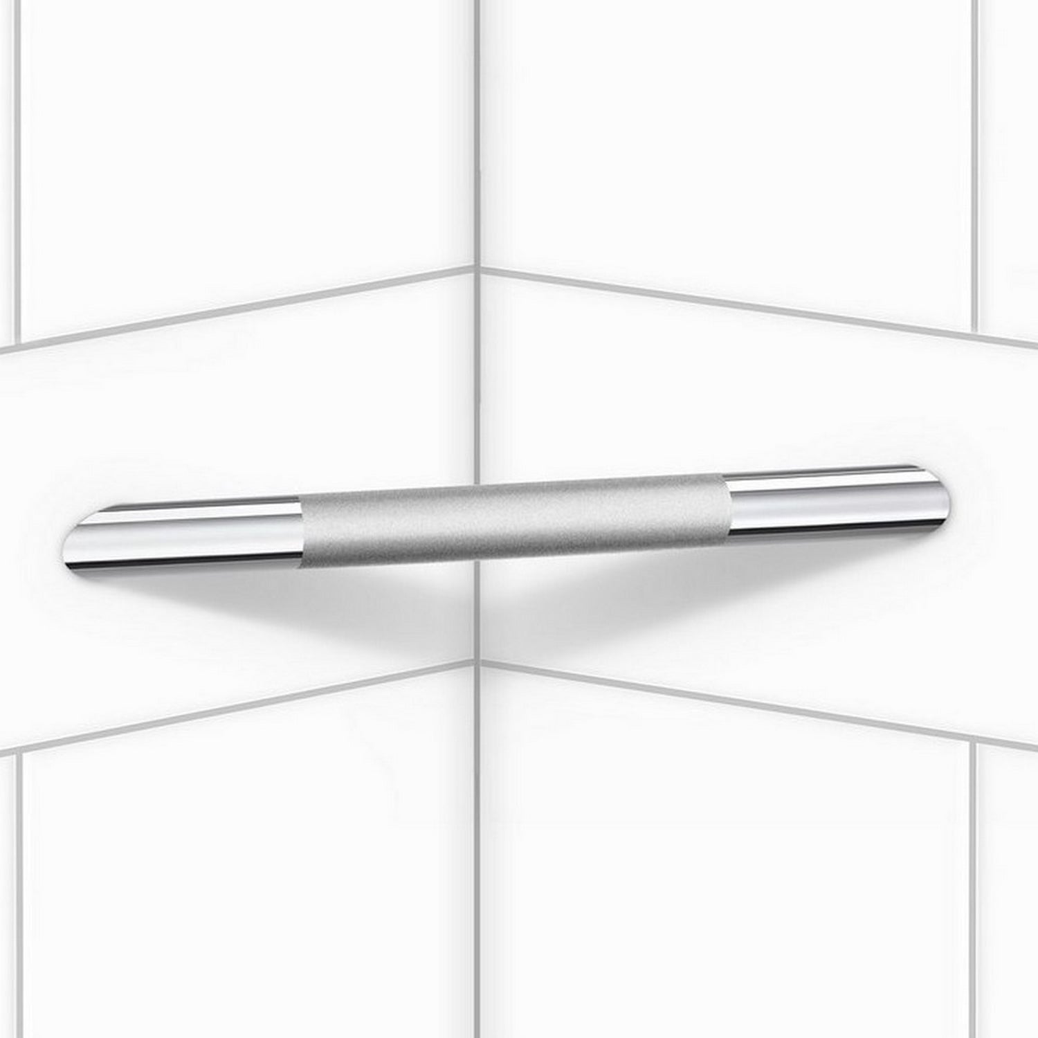 FK841 Smedbo Living Basic Corner Footrest on Bathroom Wall