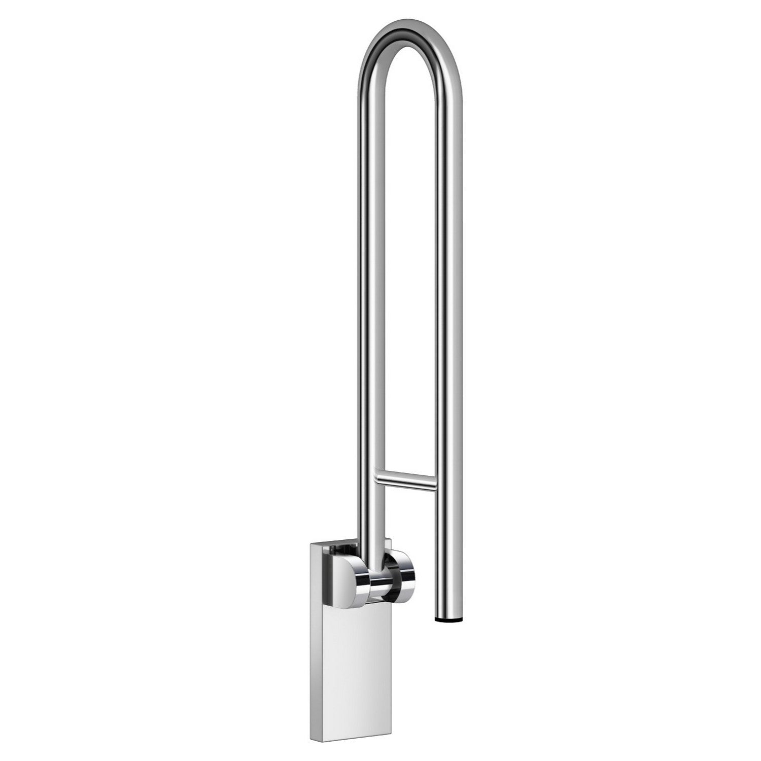 FK840 Smedbo Living Basic Foldable Chrome Grab Bar Folded Upright