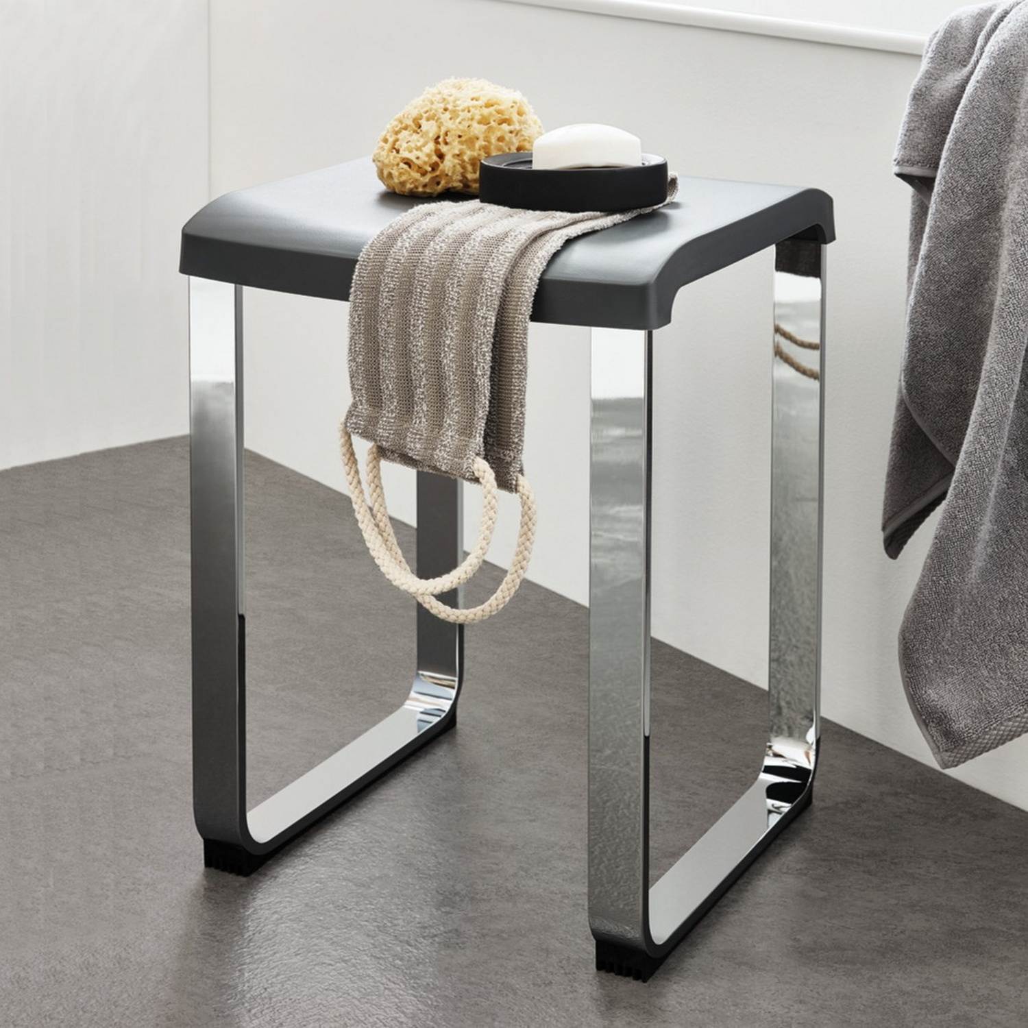 FK416 Smedbo Living Grey Shower Chair Lifestyle