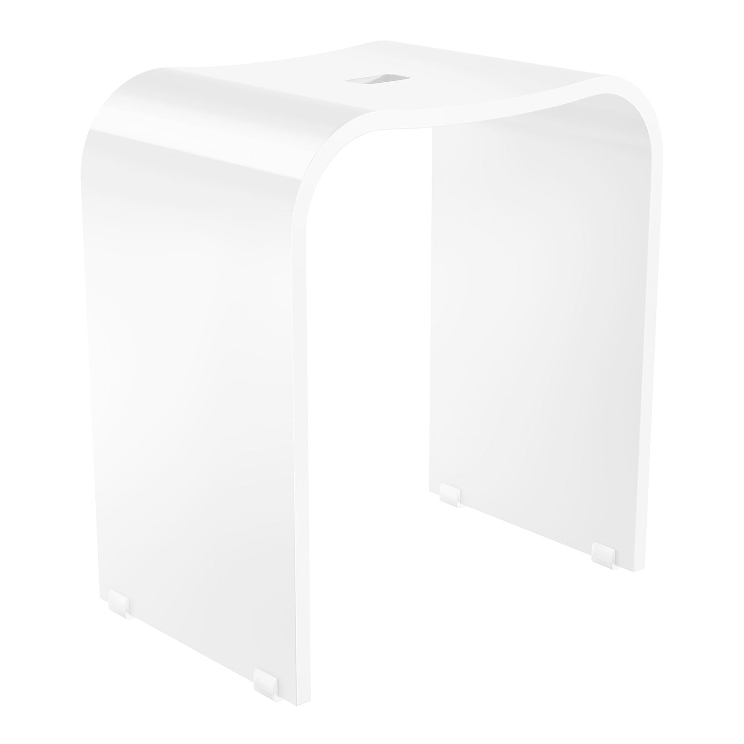 FX407 Smedbo Living White Plexiglass Shower Chair