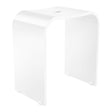 FX407 Smedbo Living White Plexiglass Shower Chair