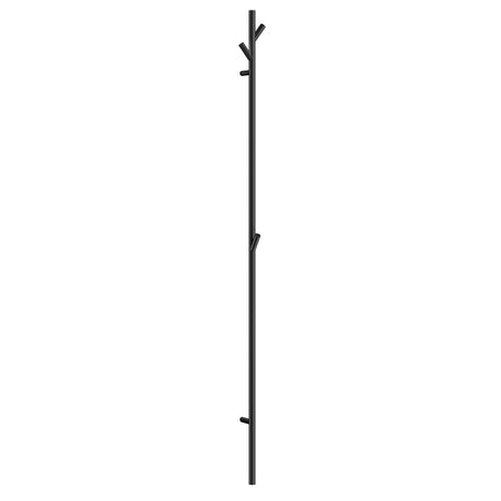 FB615 Smedbo Outline Black Vertical Hanger with Hooks