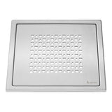 Smedbo Outline Brushed Stainless Steel Floor Grating with Triangle Pattern 1