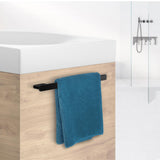 Smedbo Outline Cabinet Towel Bar in Black lifestyle