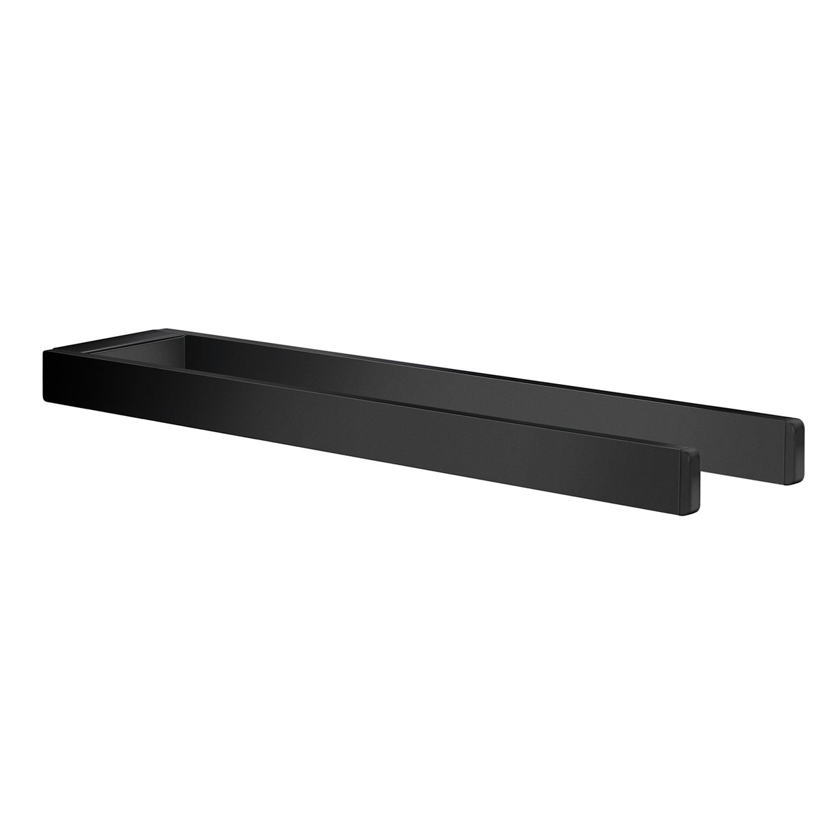 Smedbo Outline Double Towel Rail in Black  2