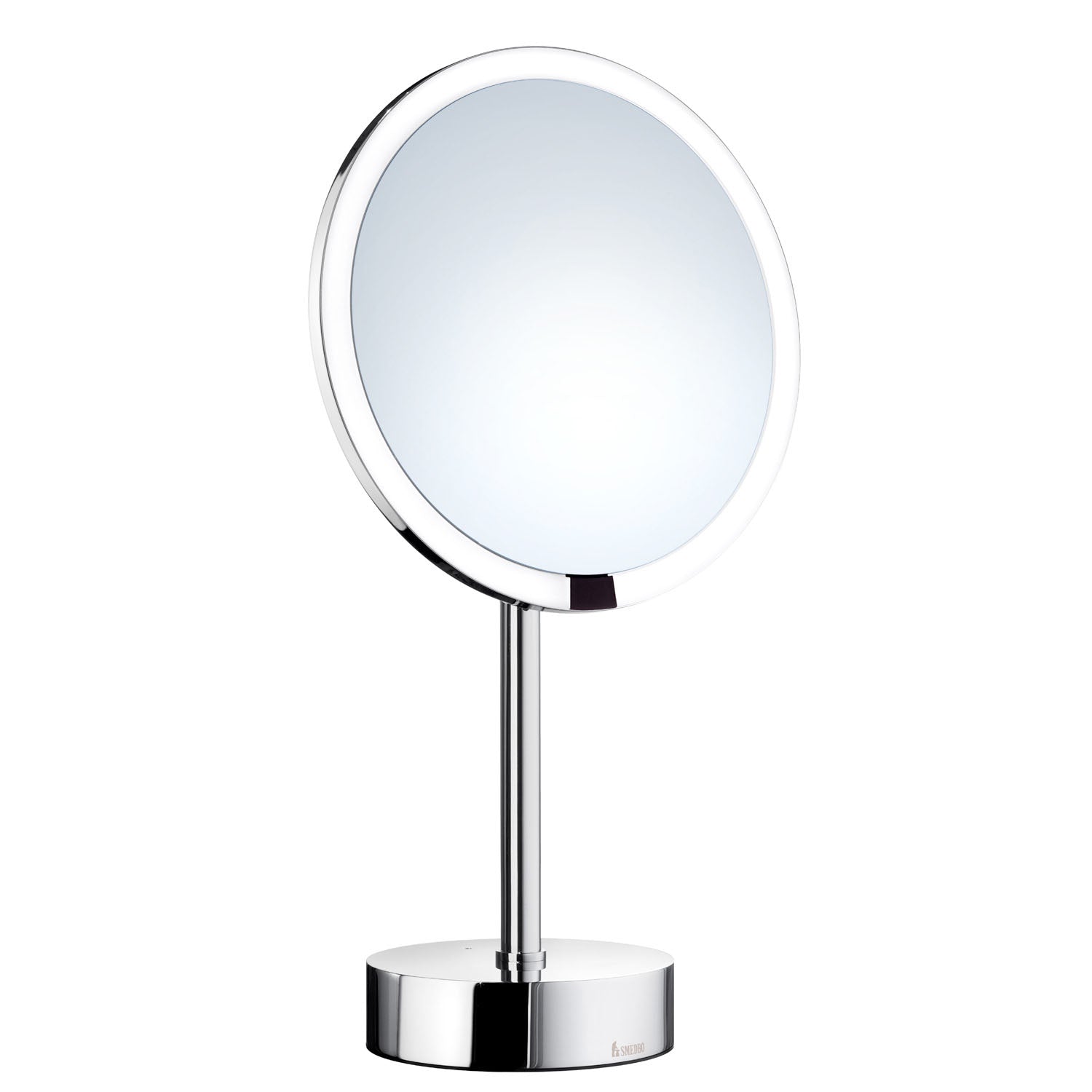 Smedbo Outline Freestanding LED Make Up Mirror In Polished Chrome