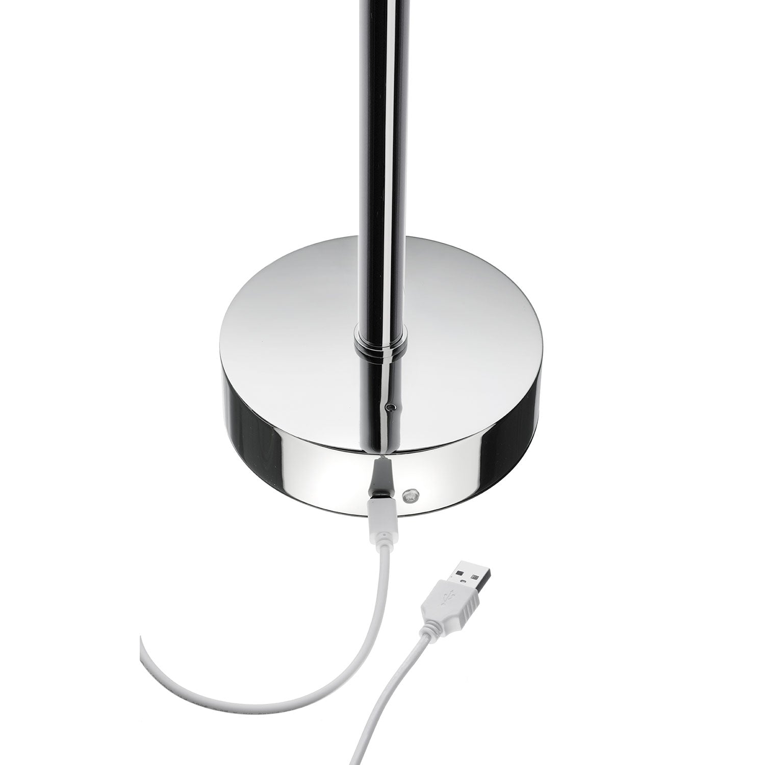 Smedbo Outline Freestanding LED Make Up Mirror In Polished Chrome charging