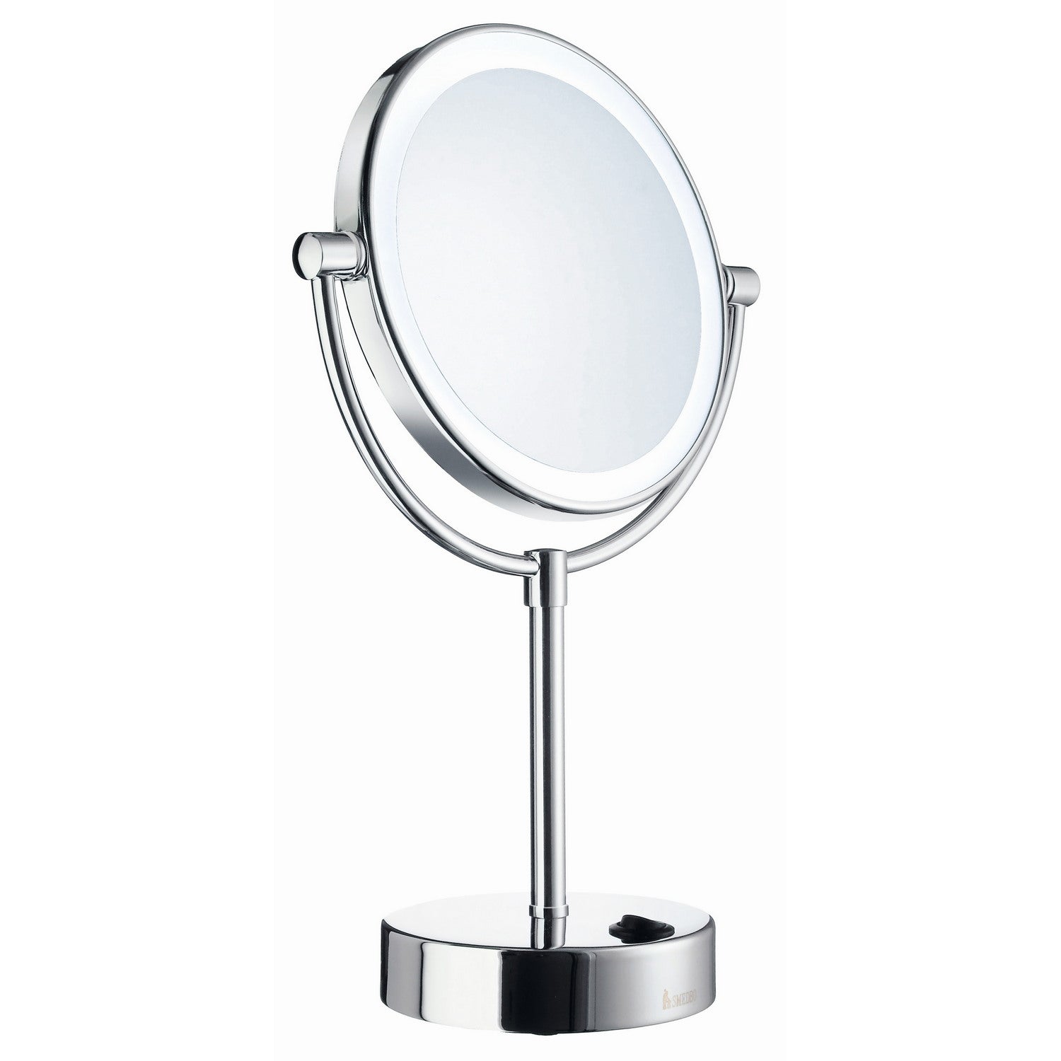 FK474E Smedbo Outline Freestanding LED Shaving and Makeup Mirror