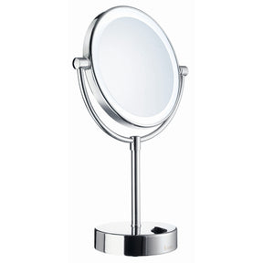 FK474E Smedbo Outline Freestanding LED Shaving and Makeup Mirror