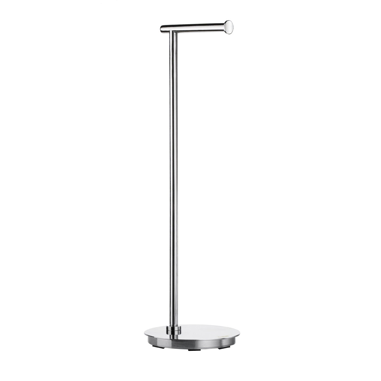 Smedbo Outline Lite Freestanding Round Toilet Roll Holder in Polished Stainless Steel