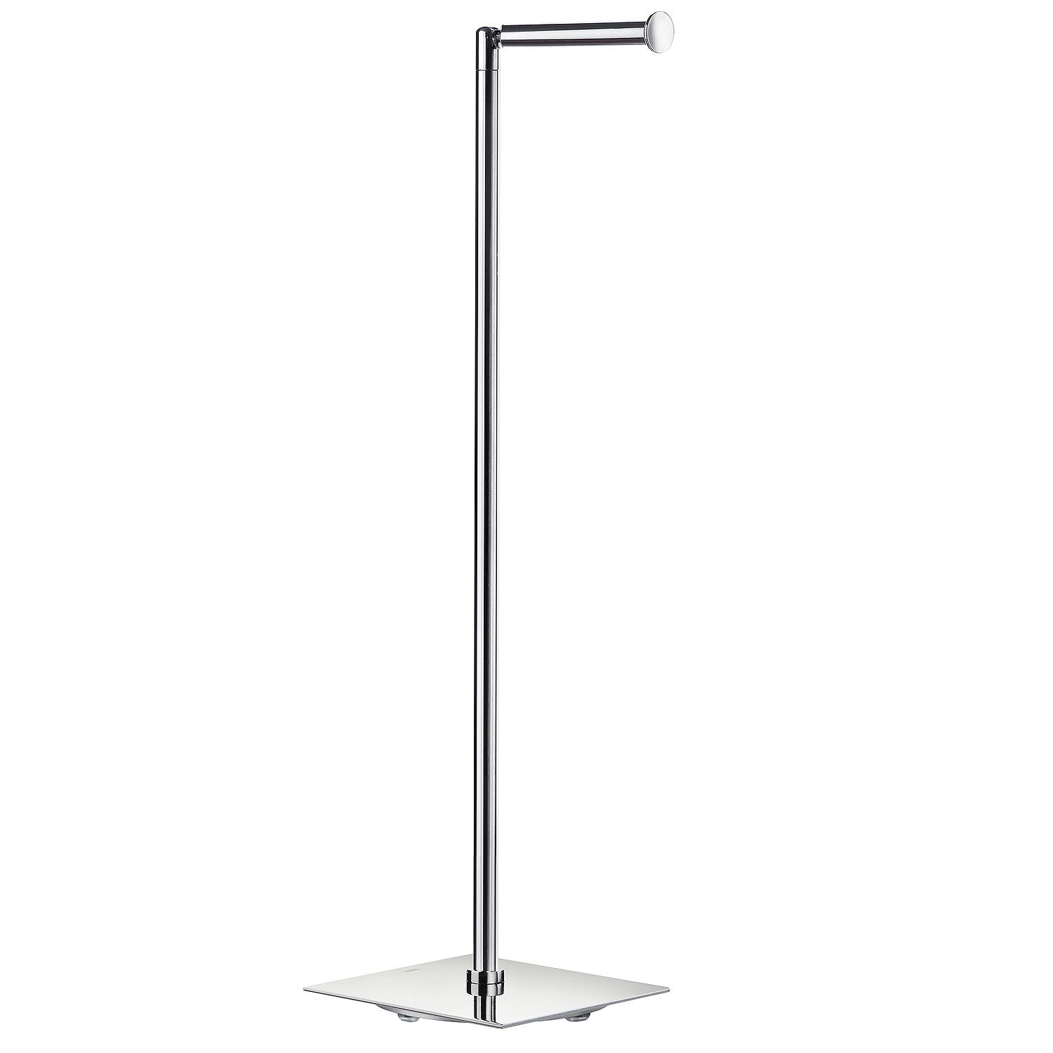 Smedbo Outline Lite Square Base Spare Toilet Roll Holder in Polished Stainless Steel