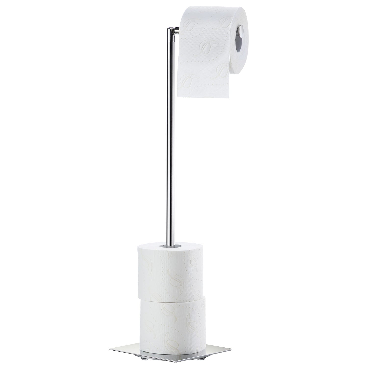 Smedbo Outline Lite Square Base Spare Toilet Roll Holder in Polished Stainless Steel lifestyle