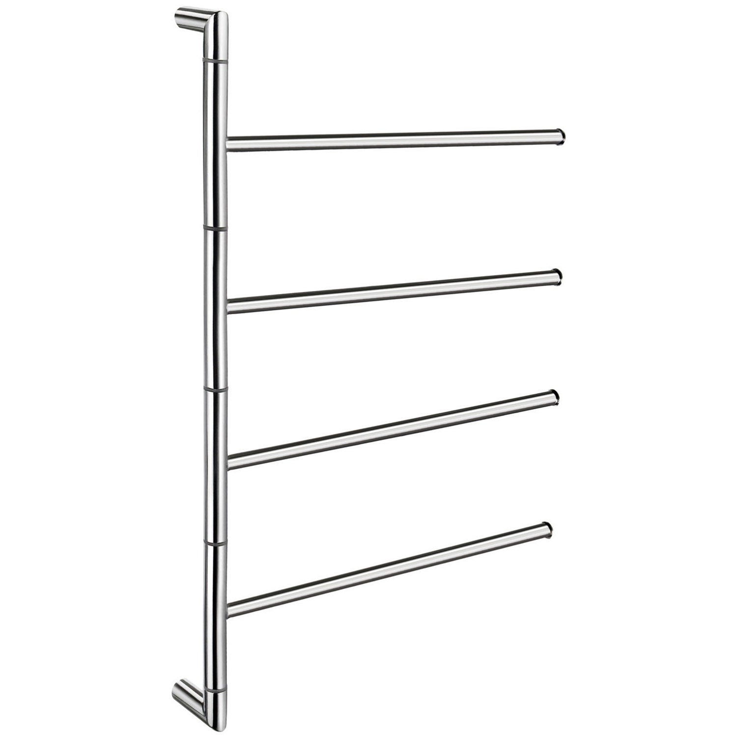 Smedbo Outline Lite Swing Arm Towel Rail In Polished Stainless Steel