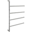 Smedbo Outline Lite Swing Arm Towel Rail In Polished Stainless Steel