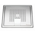 Smedbo Outline Polished Stainless Steel Floor Grating with Square For Tub Pattern