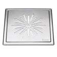 Smedbo Outline Polished Stainless Steel Floor Grating with Star Pattern