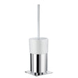 Smedbo Outline Square Base Toilet Brush with Porcelain Container