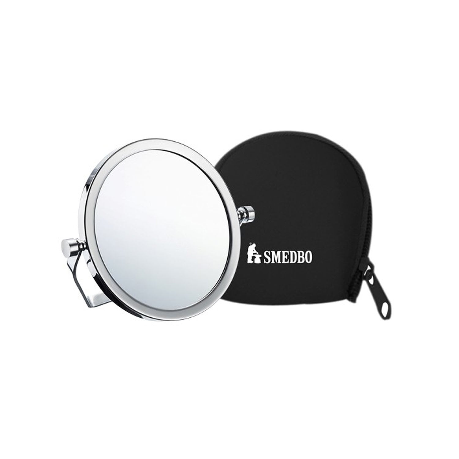 Smedbo Outline Travel Mirror with Swivel Stand in Polished Chrome 3