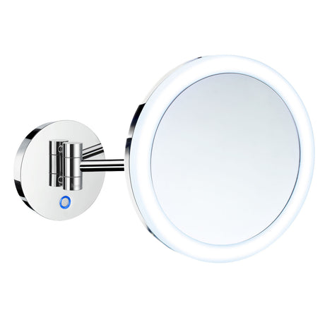 Smedbo Outline Wall Mounted Mirror with LED Technology in Polished Chrome
