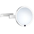 Smedbo Outline Wall Mounted Rounded LED Make Up Mirror In Polished Chrome 