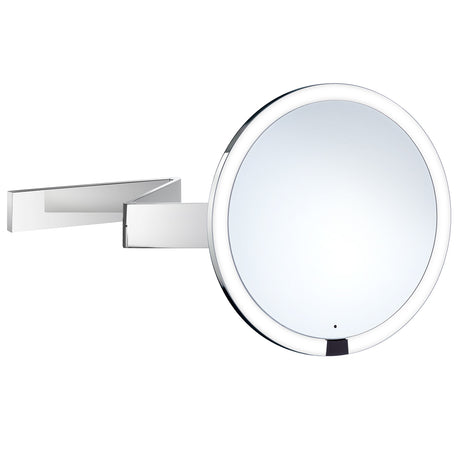 Smedbo Outline Wall Mounted Rounded LED Make Up Mirror In Polished Chrome 