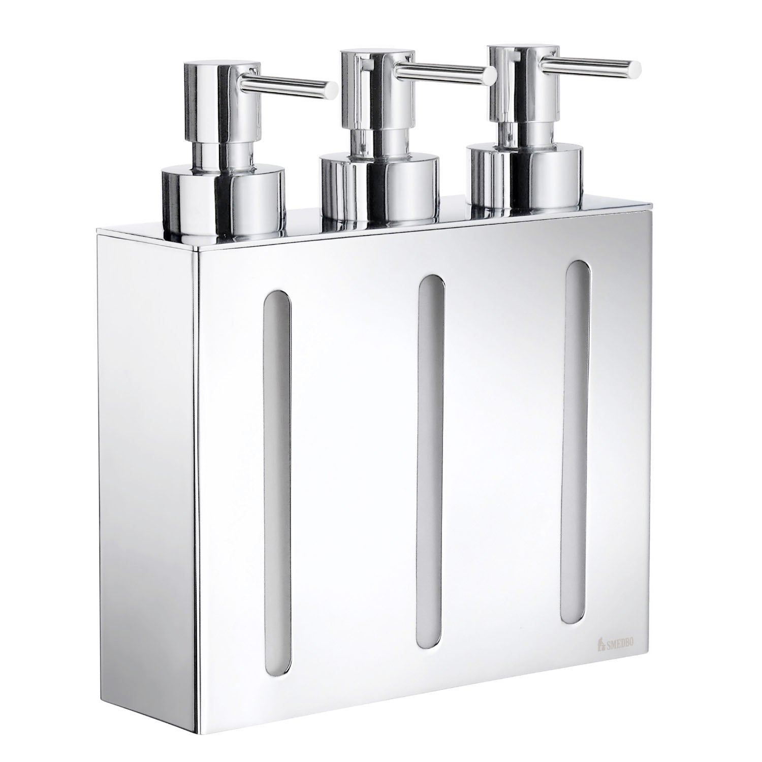 Smedbo Outline Wall Mounted Soap Dispenser 3 Containers in Polished Chrome