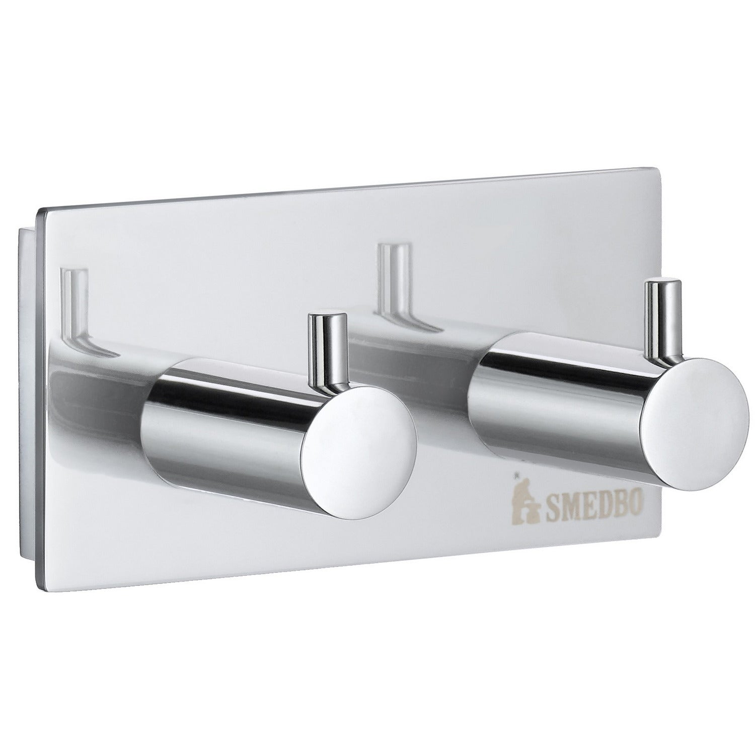 ZK356 Smedbo Pool Chrome Double Towel Hook