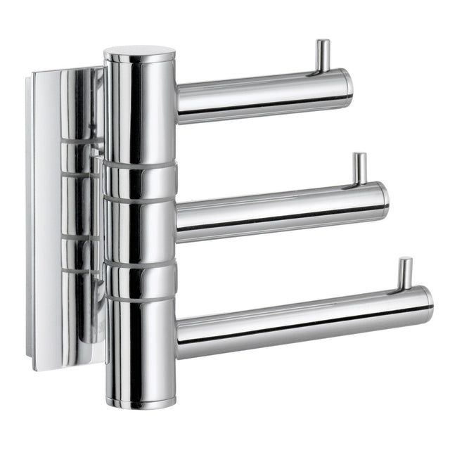 ZK327 Smedbo Pool Chrome Swing Arm Triple Hook
