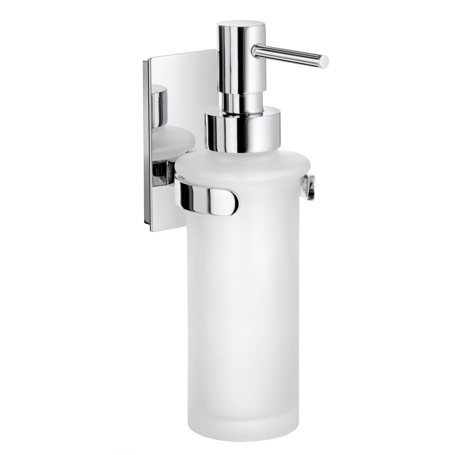 ZK369 Smedbo Pool Chrome Wall Mounted Glass Soap Dispenser