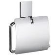ZK3414 Smedbo Pool Polished Chrome Toilet Roll Holder with Cover