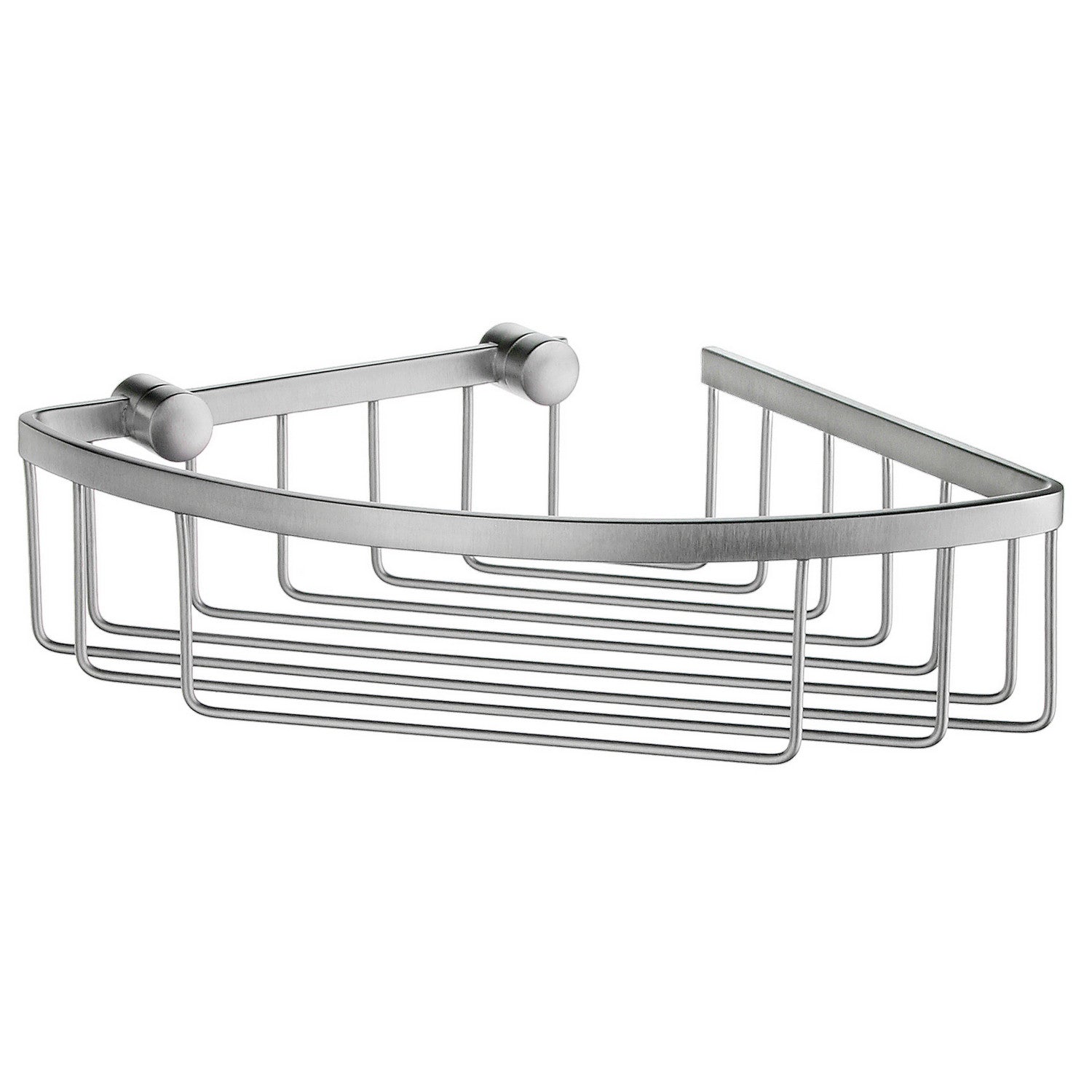 DS2021 Smedbo Sideline Brushed Chrome Corner Shower Basket