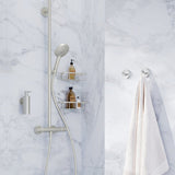 D3001N Smedbo Sideline Brushed Nickel Shower Basket Lifestyle