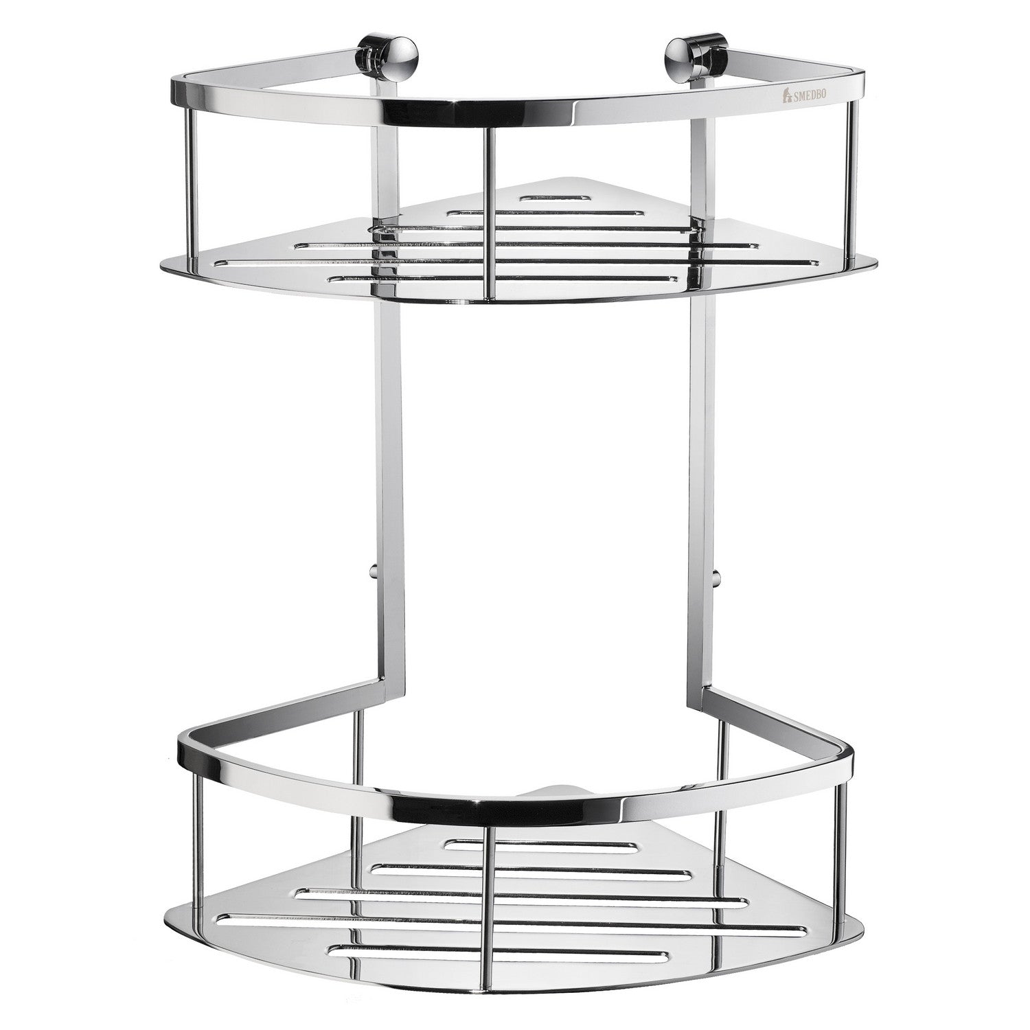 DK3032 Smedbo Sideline Chrome Corner Double Shower Basket