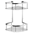 DK3032 Smedbo Sideline Chrome Corner Double Shower Basket