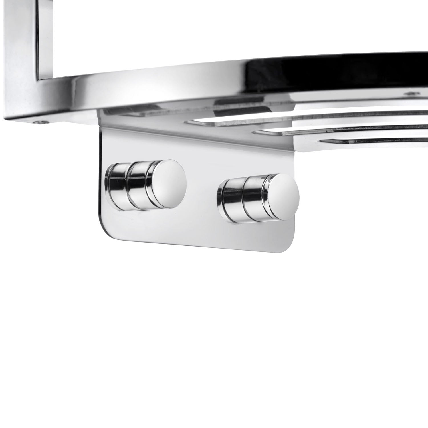DK3055 Smedbo Sideline Chrome Corner Shower Basket Mounting Plate