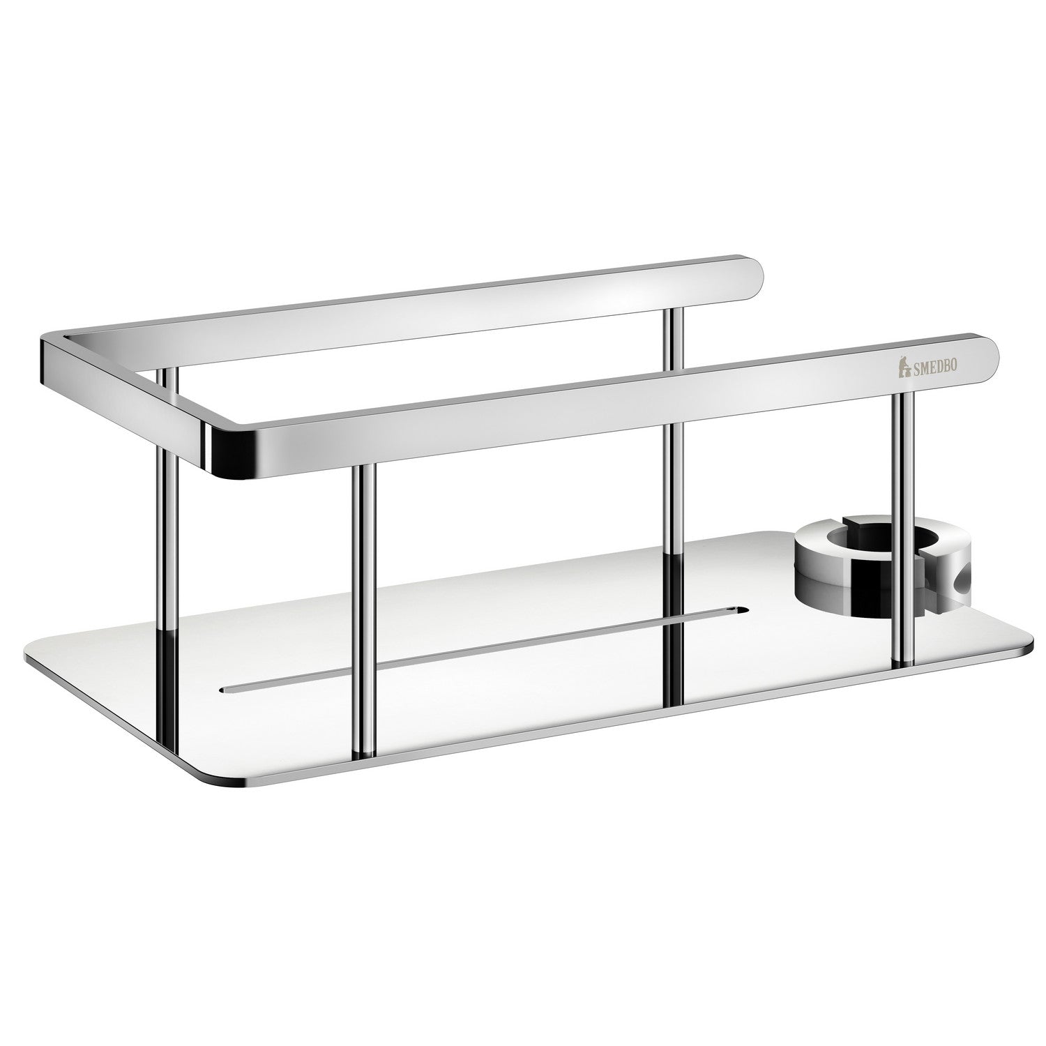 DK3008 Smedbo Sideline Chrome Shower Basket for Riser Rails