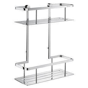 DK3012 Smedbo Sideline Chrome Wall Mounted Double Shower Basket
