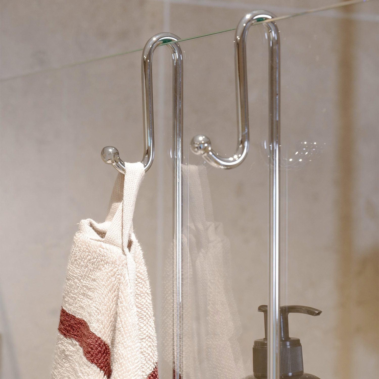 DK3041 Smedbo Sideline Double Hanging Chrome Shower Basket Hook Installation