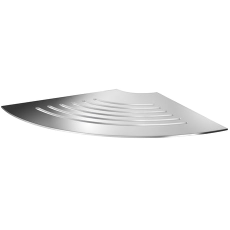 DK3064 Smedbo Sideline Grout Line Polished Corner Shelf with Lines