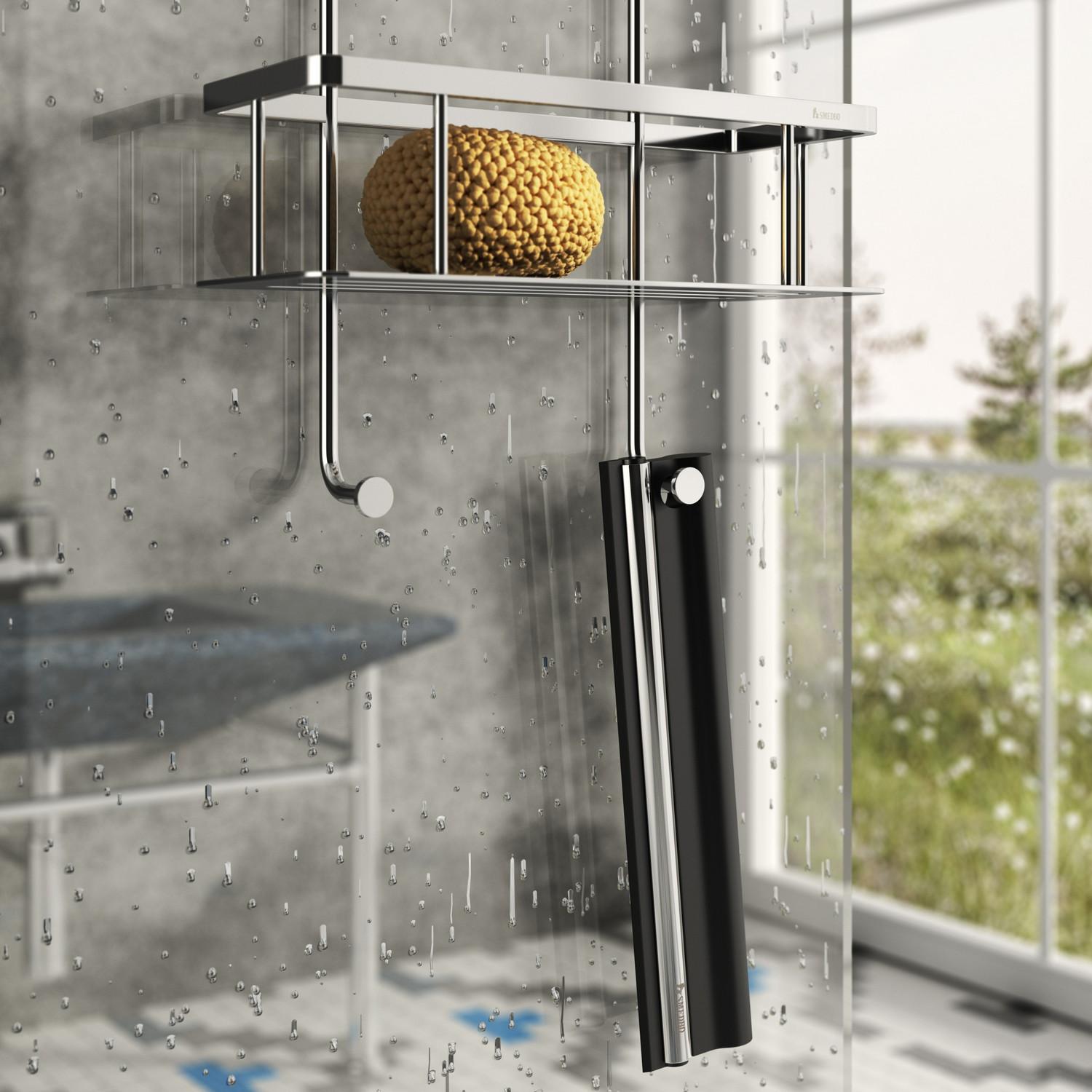 DK2130 Smedbo Sideline Shower Squeegee with Easy Grip Handle Lifestyle