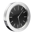 YK380 Smedbo Time Self Adhesive Black Bathroom Clock